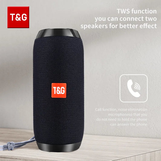 Bluetooth Speaker TG117 Portable TWS Sound Box Waterproof Loudspeaker Outdoor Stereo Surround Speakers Support TF FM Radio